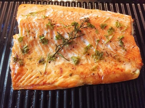 オーブンで!サーモンのハーブ焼き